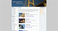 Desktop Screenshot of lisboaguiden.no